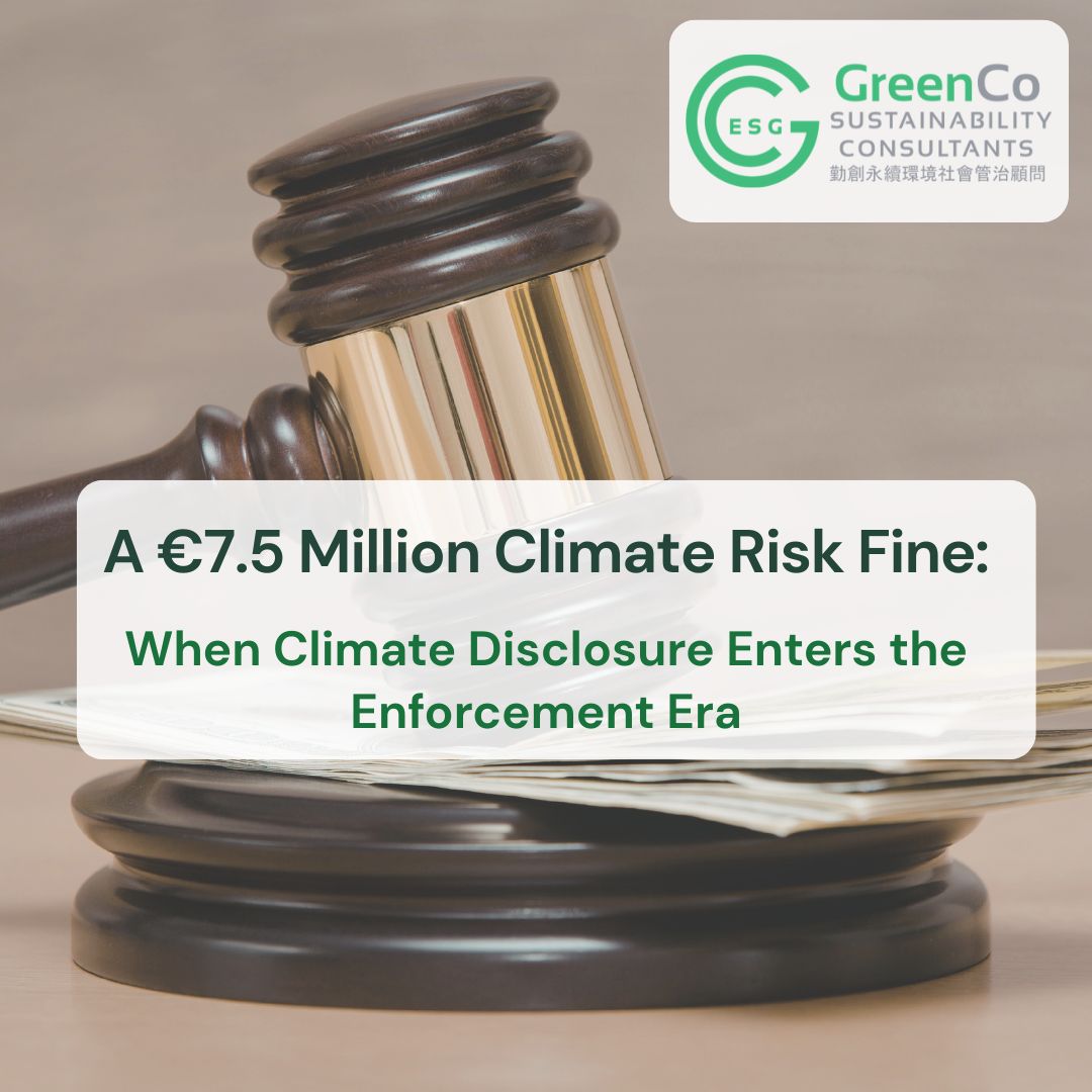 When Climate Disclosure Enters the Enforcement Era 1 the climate fine