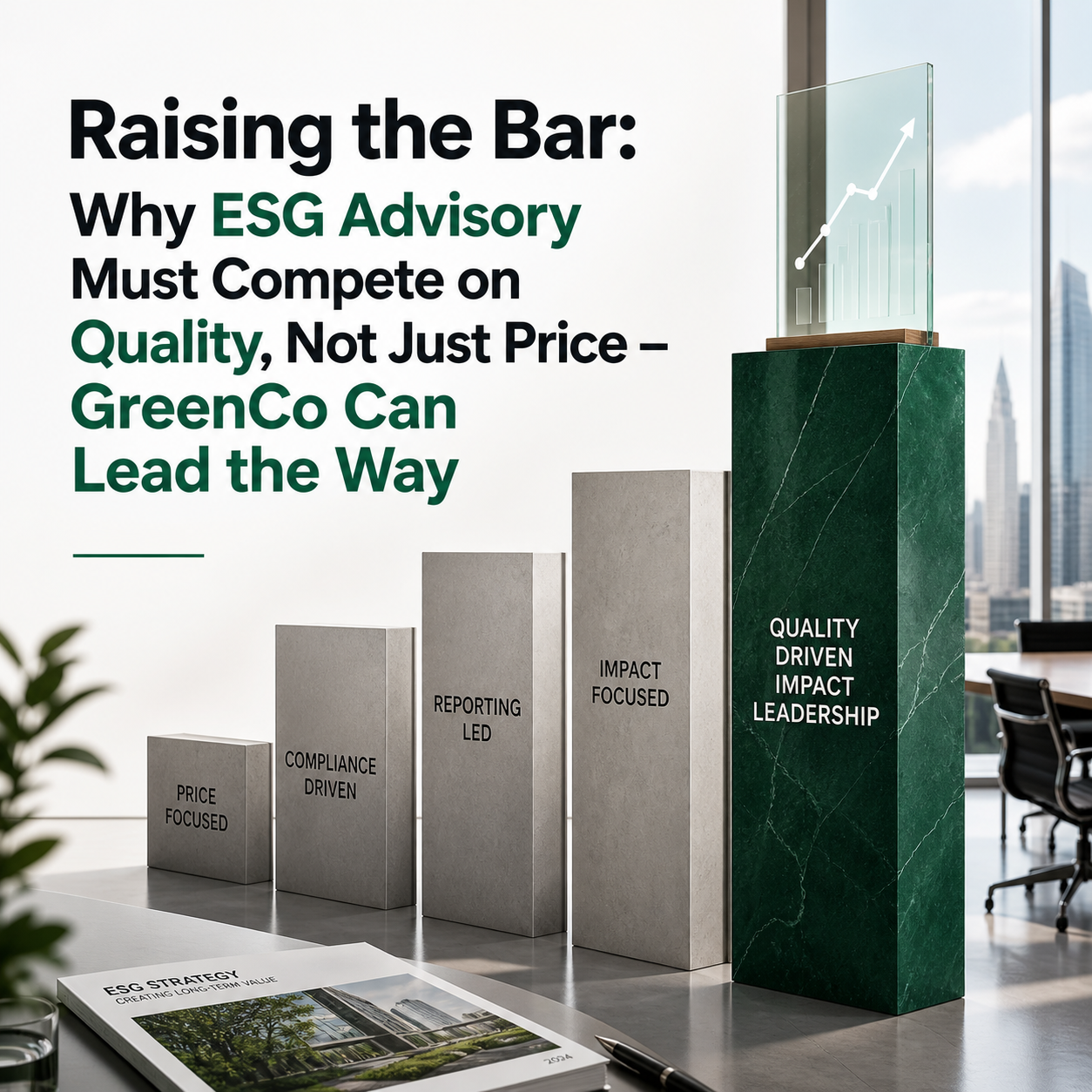Raising the Bar: Why ESG Advisory Must Compete on Quality, Not Just Price – GreenCo Can Lead the Way 1 raising the bar