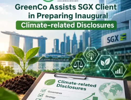 GreenCo Assists SGX Client in Preparing Inaugural Climate-related Disclosures